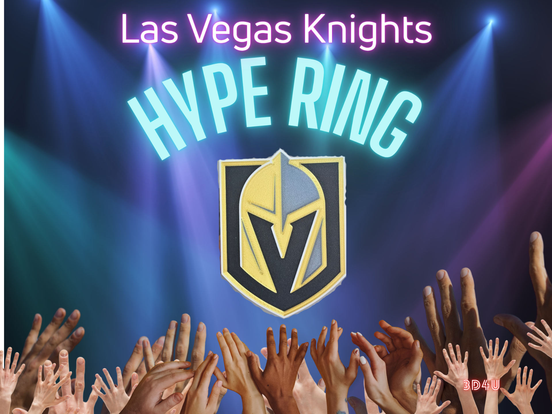 Vegas Knights hype ring