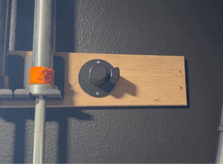 Row Bar Wall Mount - Standard 2" Barbell 