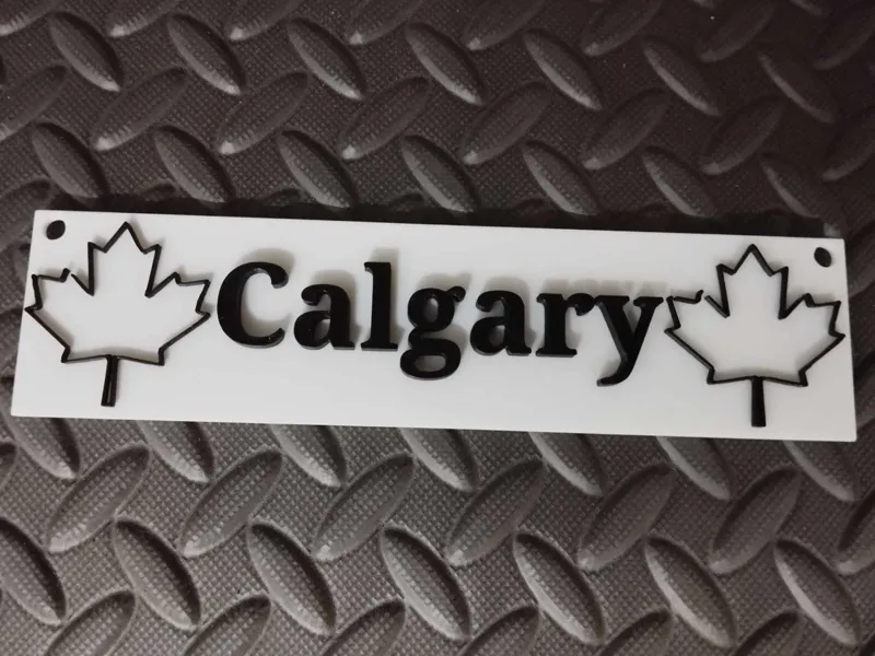 Calgary plate - plaque Calgary