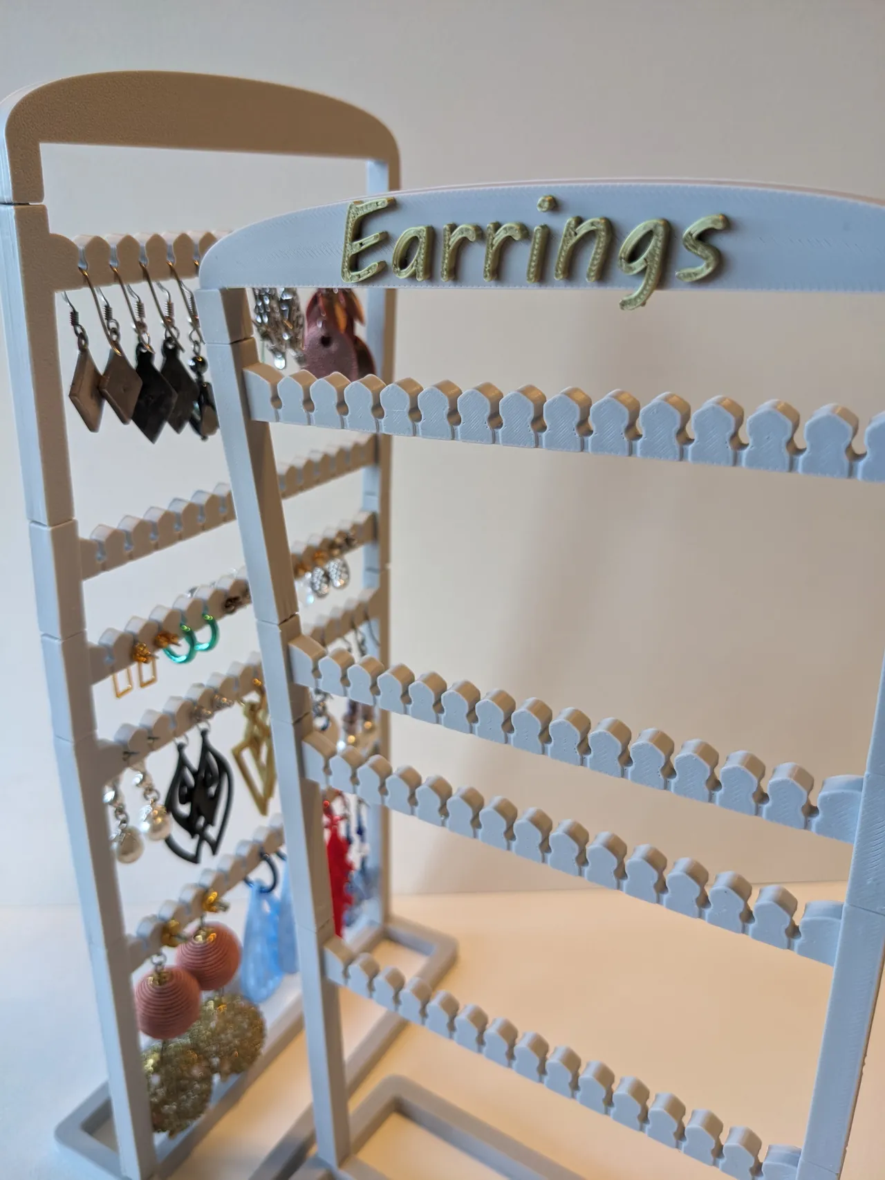 Modular Earring Display with Personalizable Topper view 2