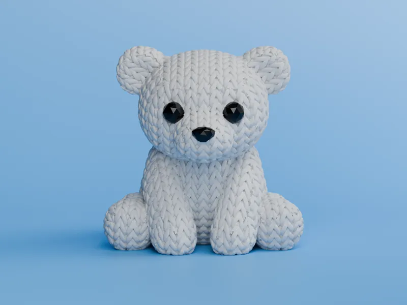 Knitted Polar Bear