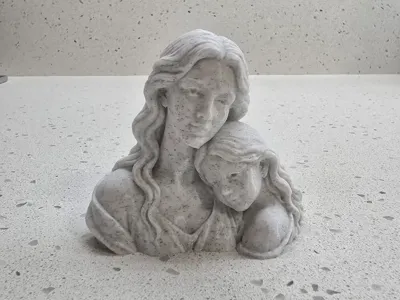 Mother and Daughter Bust