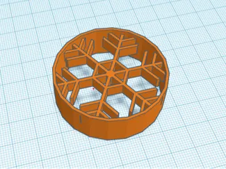 Snowflake cookie cutter