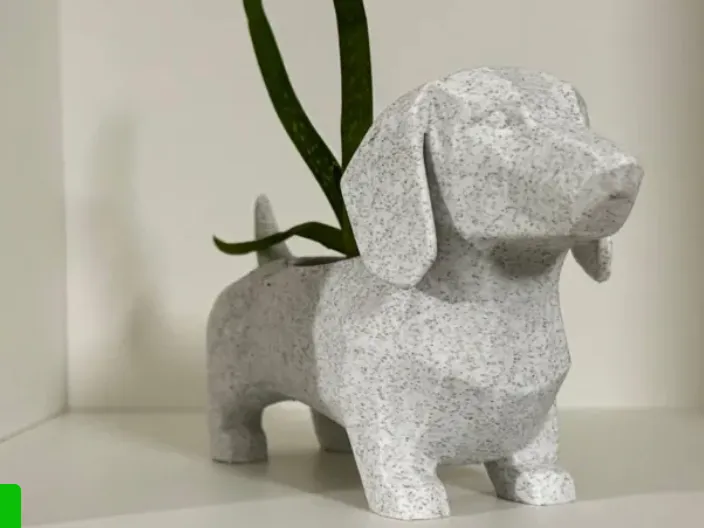 Dachshund planter