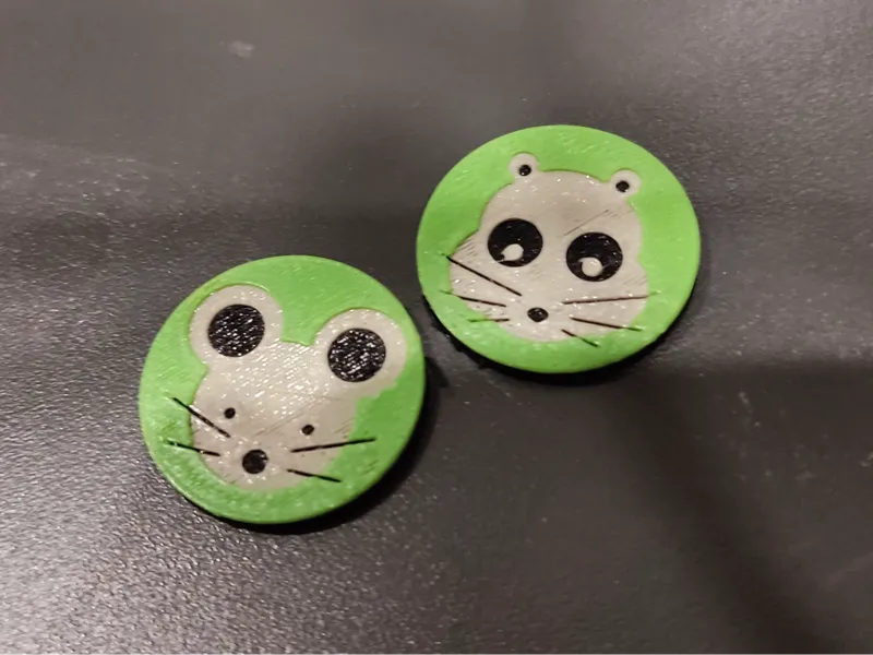Europe Shopping cart token - mouse, hamster, xmas