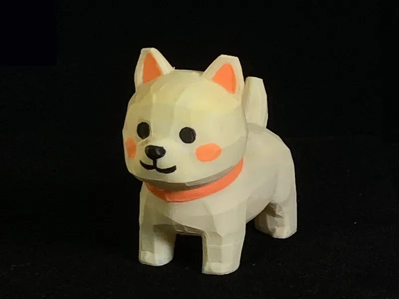 防木雕广西田园犬 宠物小狗摆件