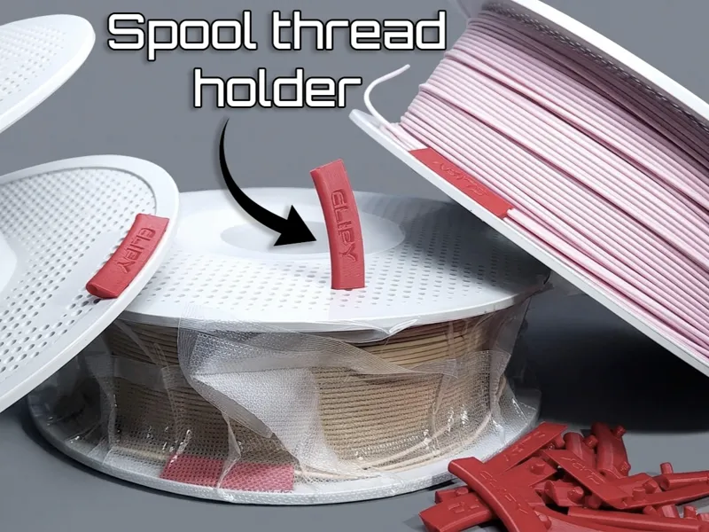 Clipy a spool thread holder for bambu spool
