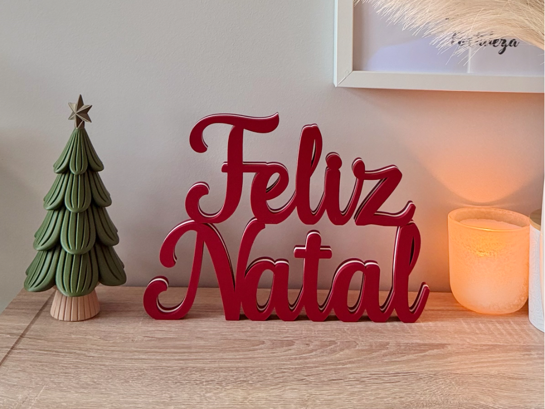 Feliz Natal – Letreiro de Natal Minimalista - 1