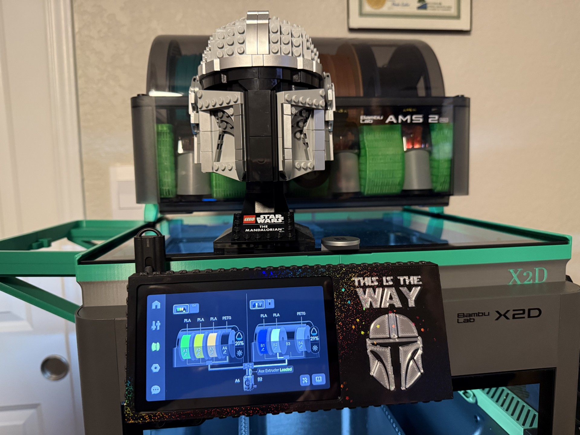 Miniatura 2 do modelo 3D Brick Display Frame - P2S/X2D