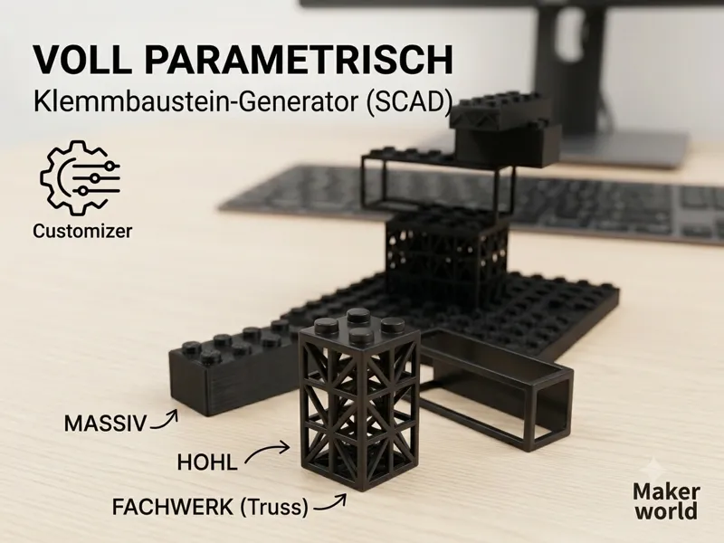 Brick / Klemmbaustein Generator Truss Building
