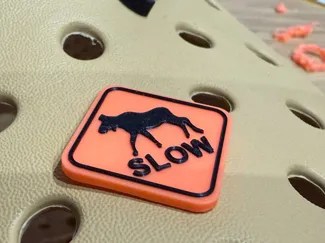 SLOW MOOSE Crocs Charm Funny 3D Printable Shoe Pin