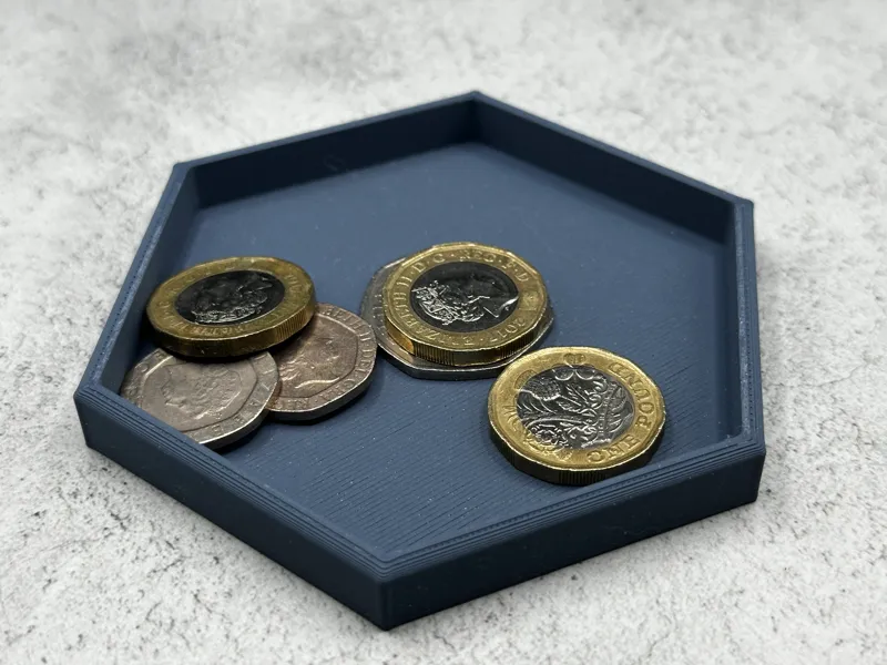 Hexagonal Snack/Coin Tray