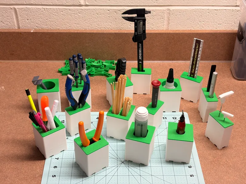 Modular Desktop Tool Organizer