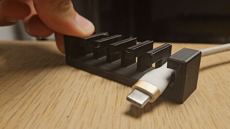 Cable organizer. Keep your cables easy accessible.