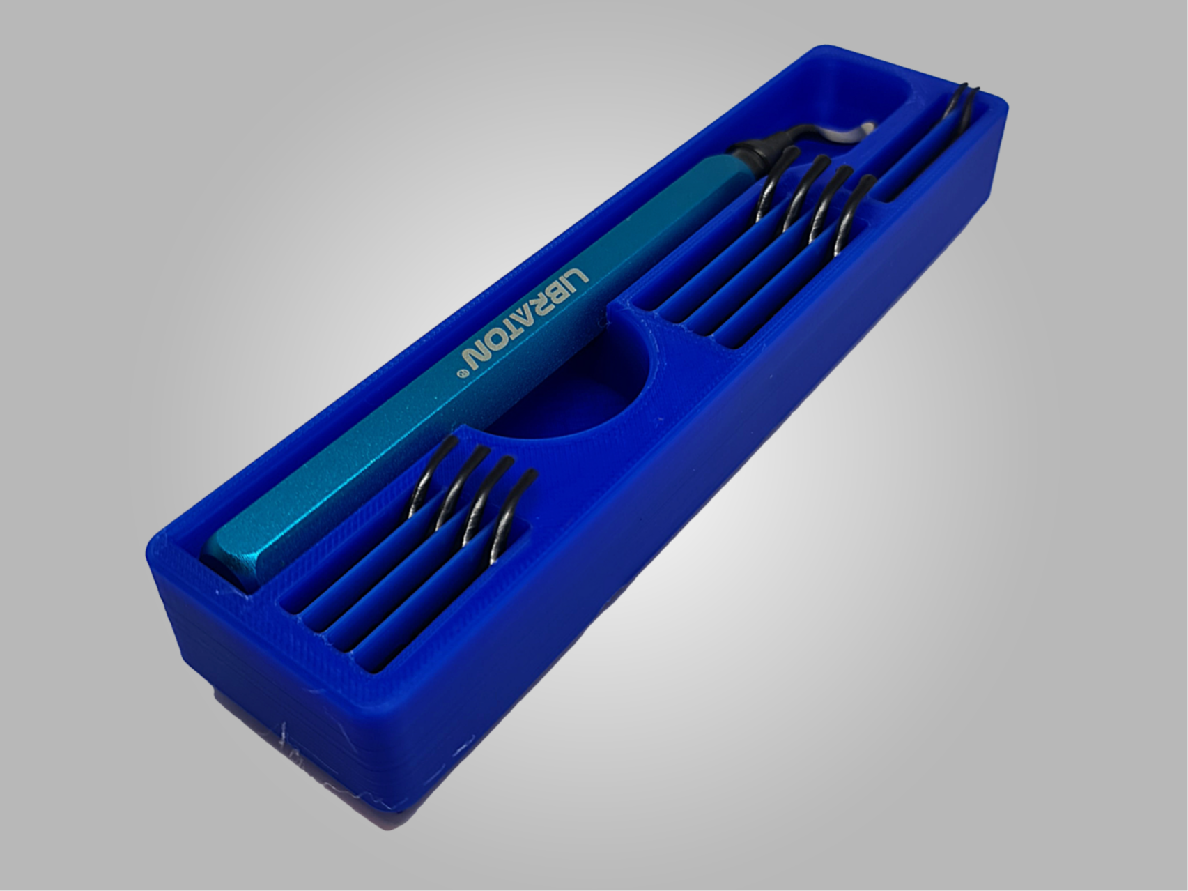 Gridfinity 1x4 Libraton deburring tool (v.3)