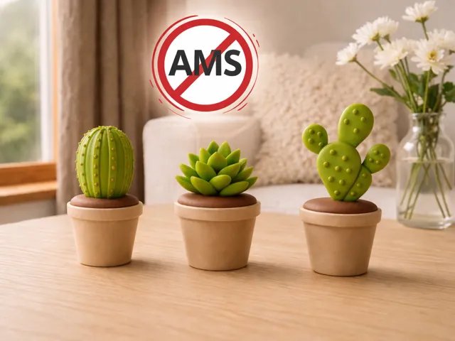 Mini Cactus & Succulent Decorative Storage Pots