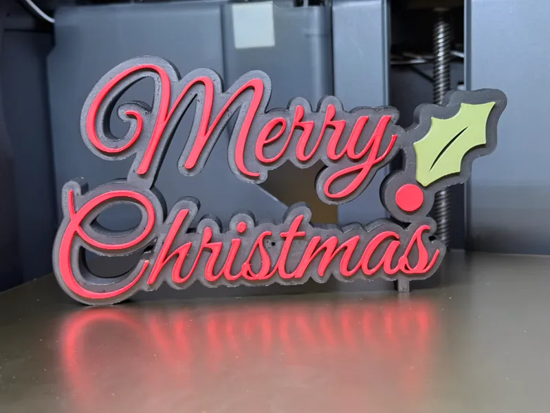 Merry Christmas - Holly Leaf
