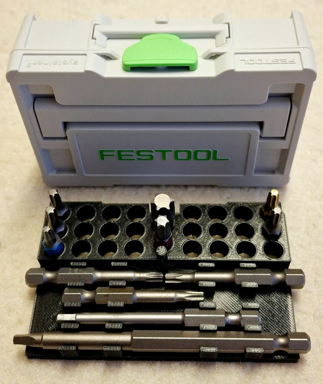 Bit holder insert for FESTOOL XXS 33 - Free 3D Print Model - MakerWorld