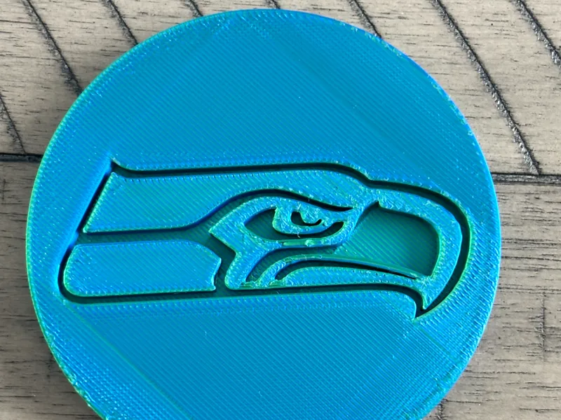 Simple Seattle Seahawks Coaster (No AMS)