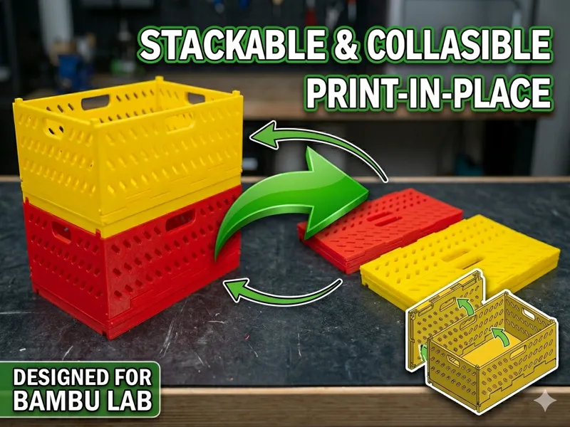 Stackable Collapsible Crate 