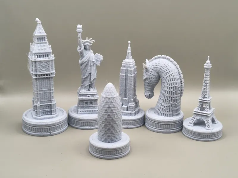 Architectural Wonders Chess Set