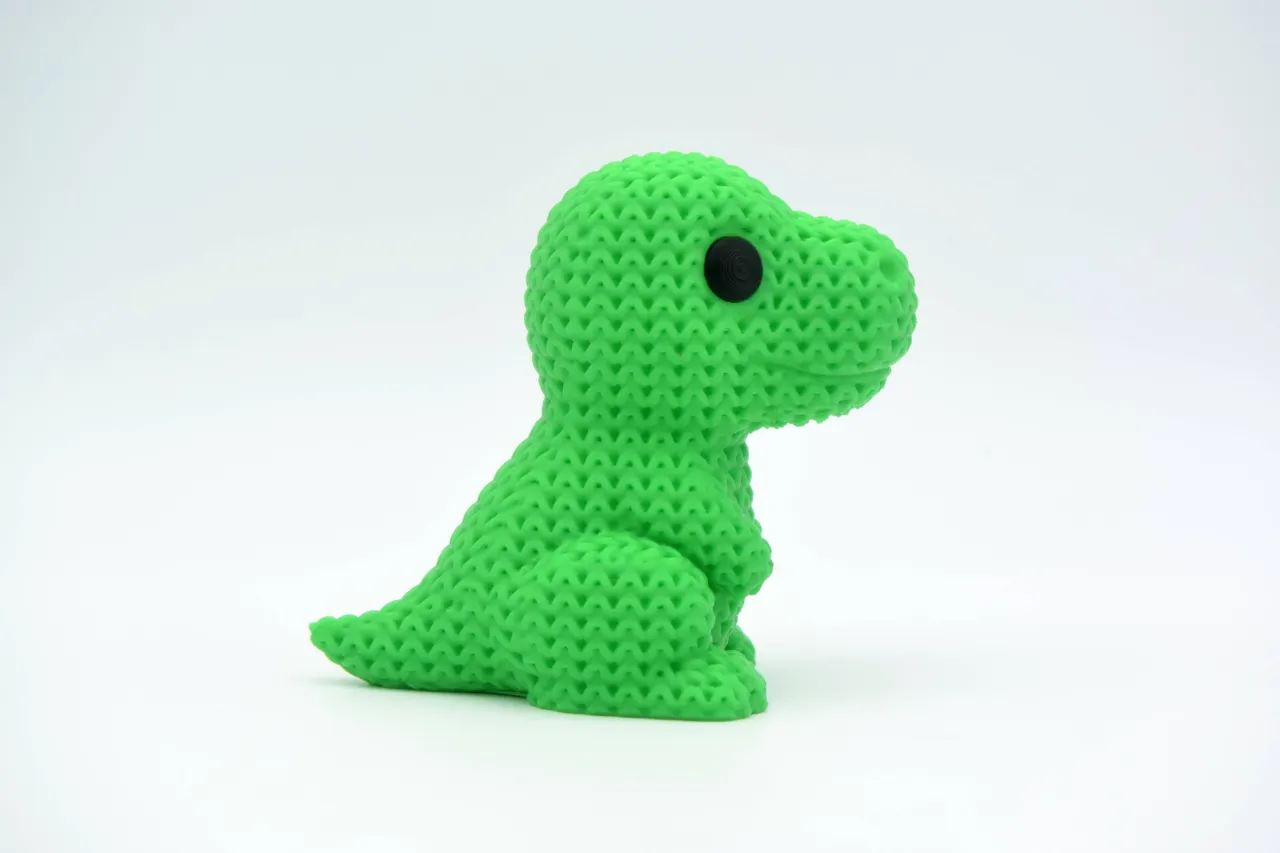 Knitted T-Rex Dinosaur view 2