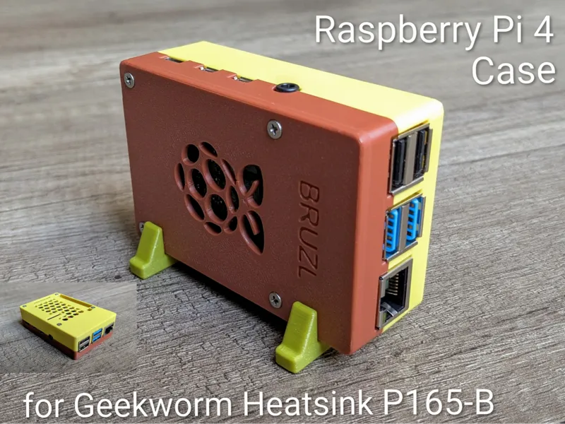 Raspberry Pi 4 Case for Geekworm Heatsink P165-B