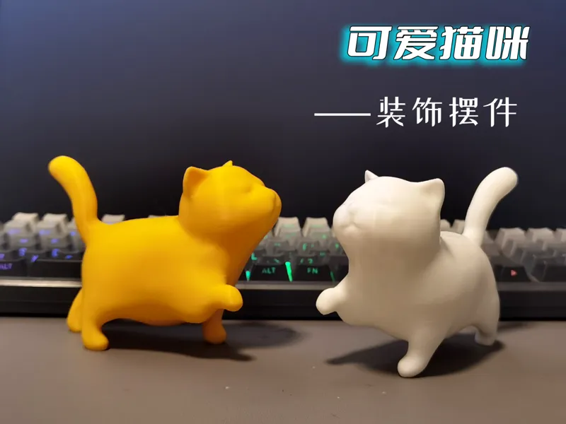 可爱猫咪手办 桌面摆件