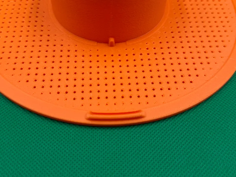 Bambu Reusable Spool with holes and clips