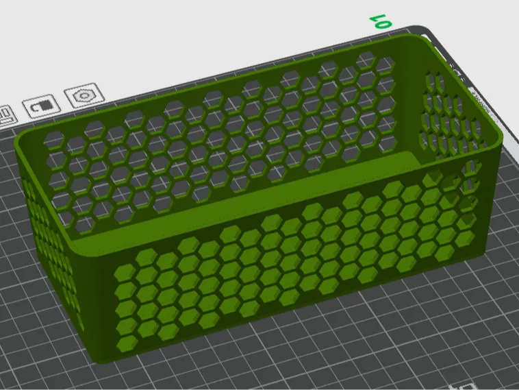 Hex basket / tray / bin | stackable !