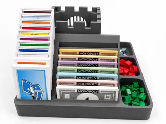 Monopoly Board Game Organiser with Dice Tower