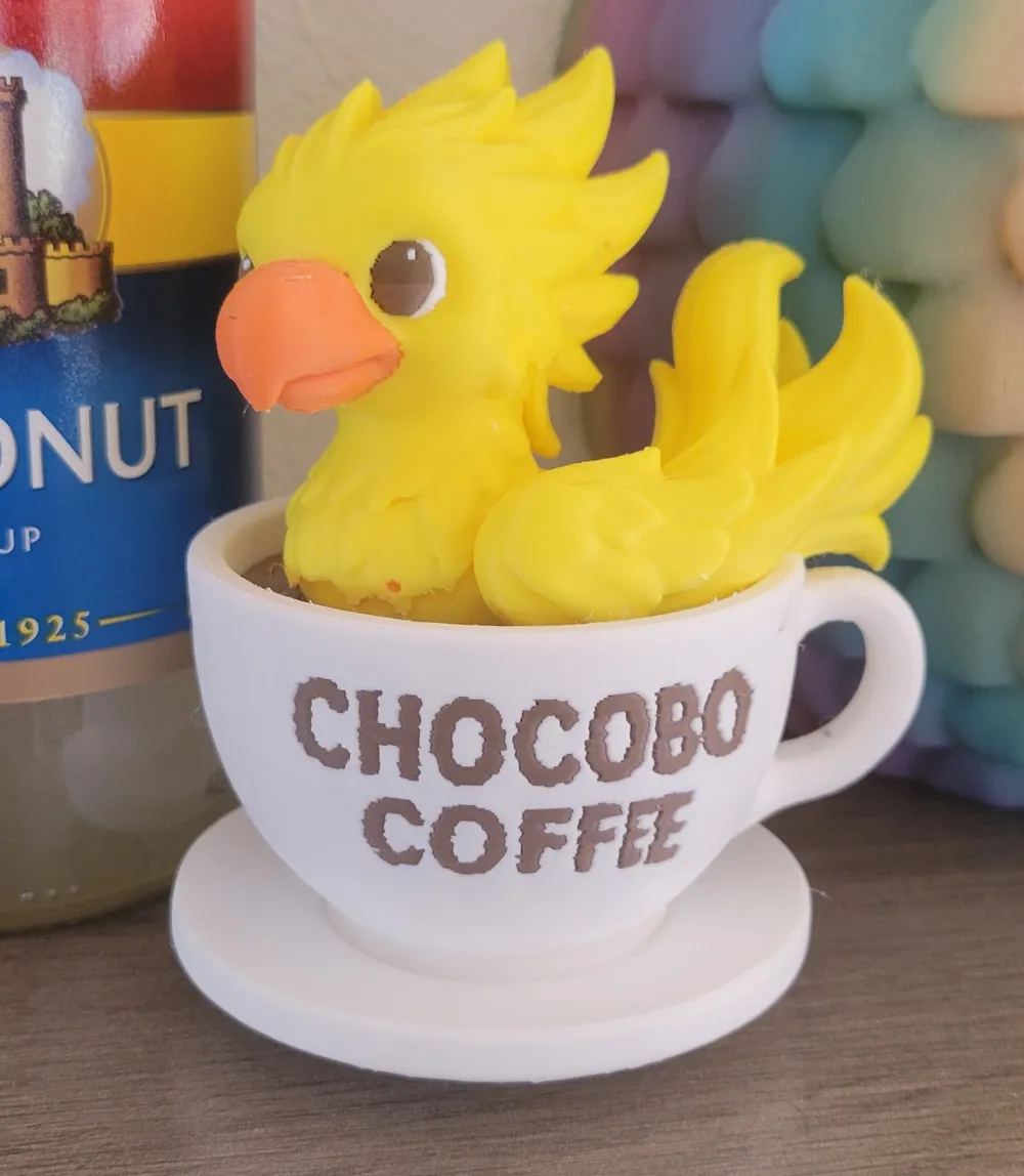 Chocobo Coffee Figure - MakerWorld 3D Model | 3Drop