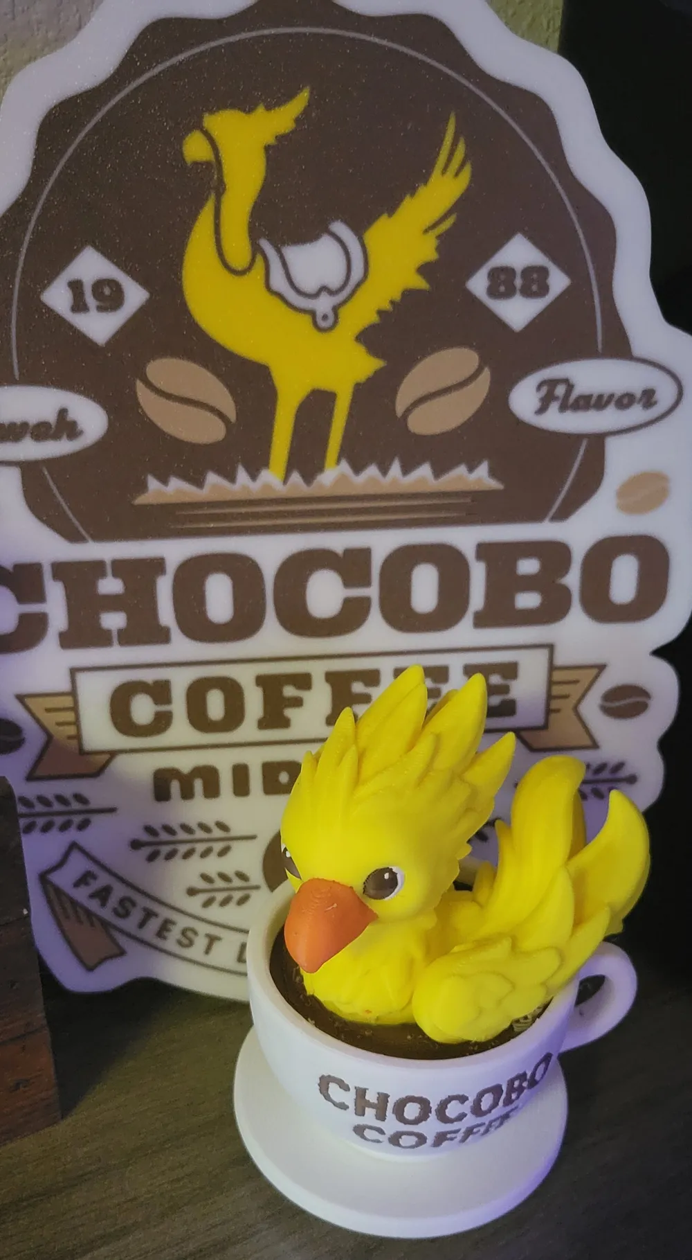 Chocobo Coffee Figure - MakerWorld 3D Model | 3Drop