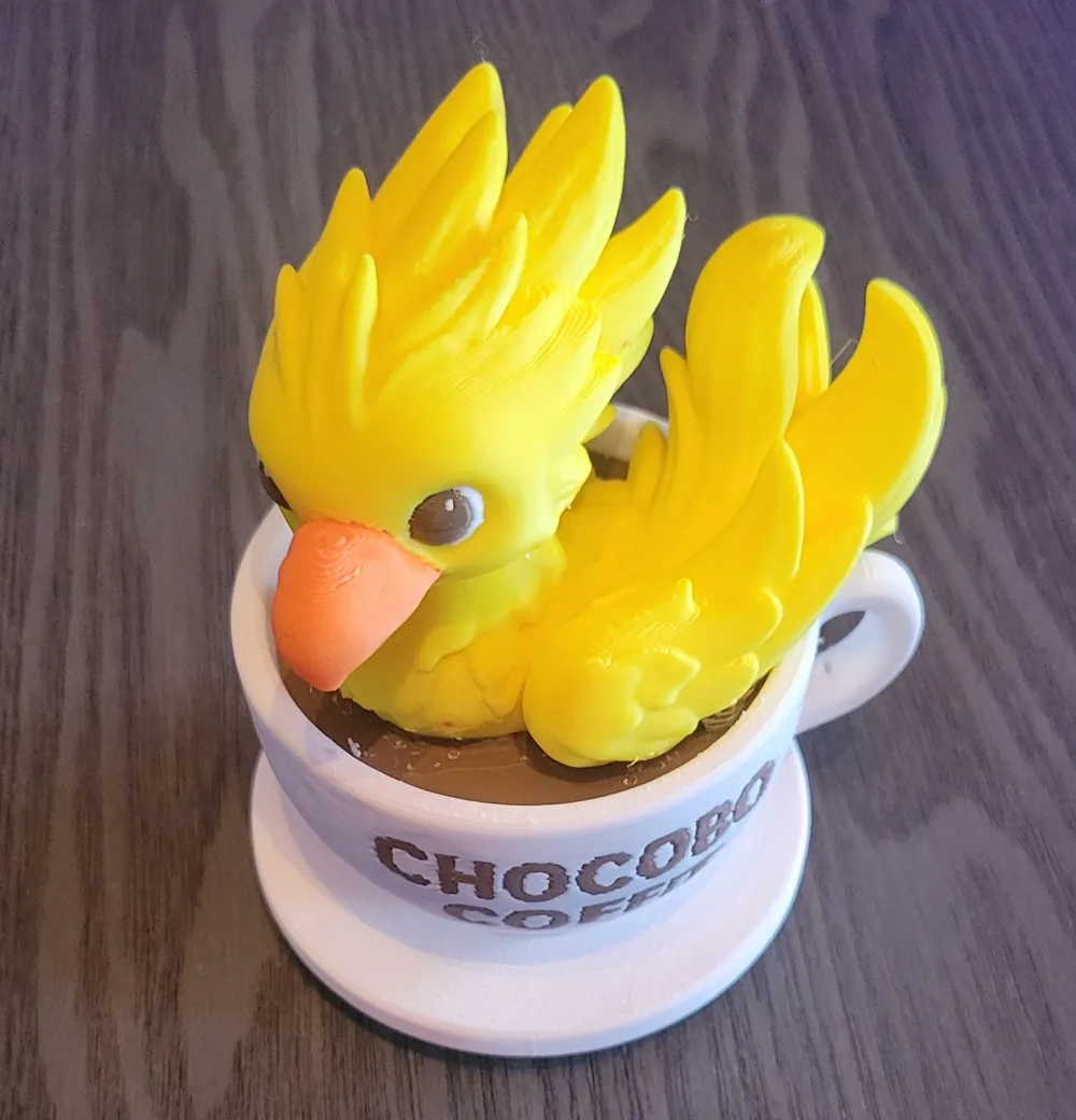 Chocobo Coffee Figure - MakerWorld 3D Model | 3Drop
