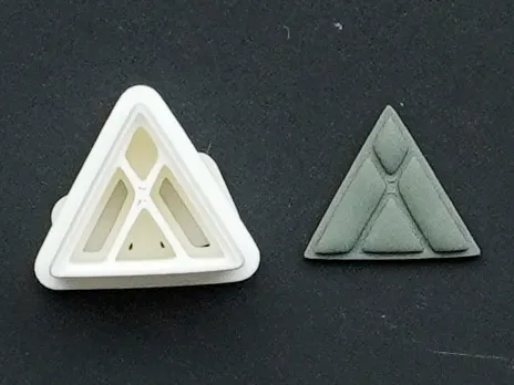 Triangle Polymer Clay Cutter Earrings Necklaces