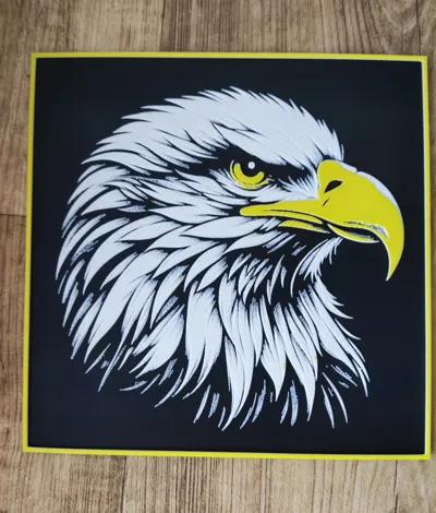 Bald Eagle head - hueforge