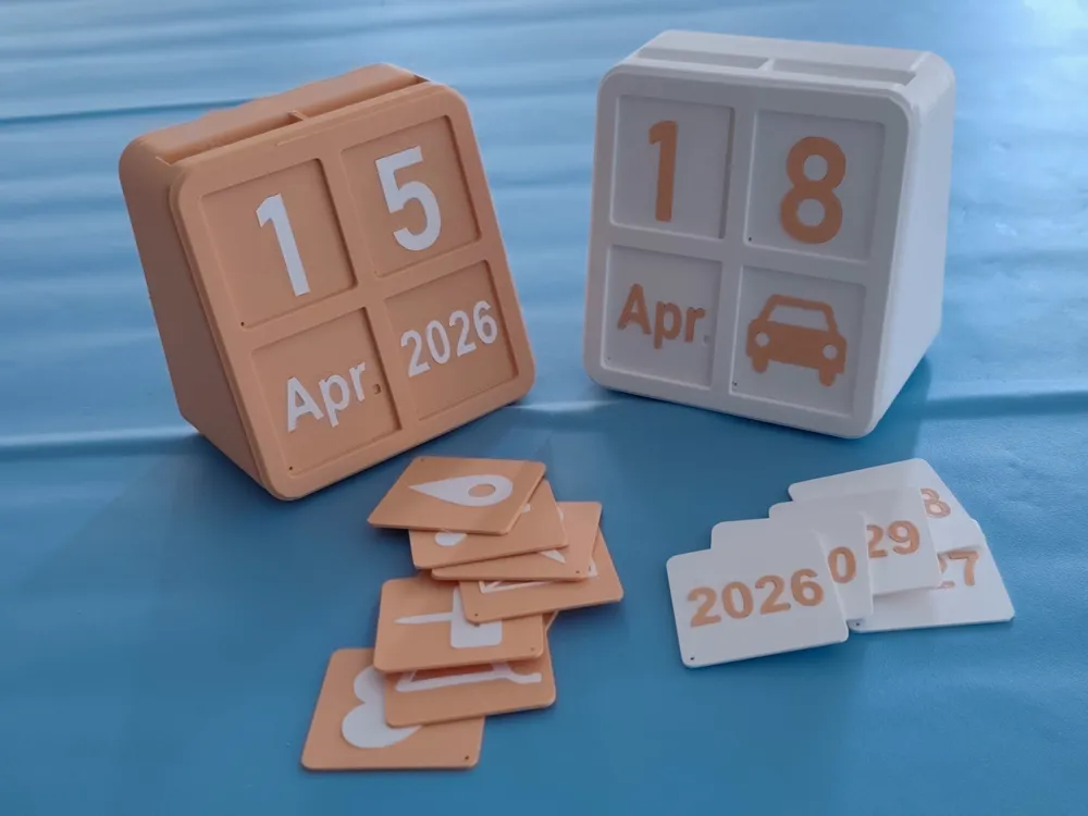 Customizable Modular Perpetual Calendar - Free 3D Print Model - MakerWorld