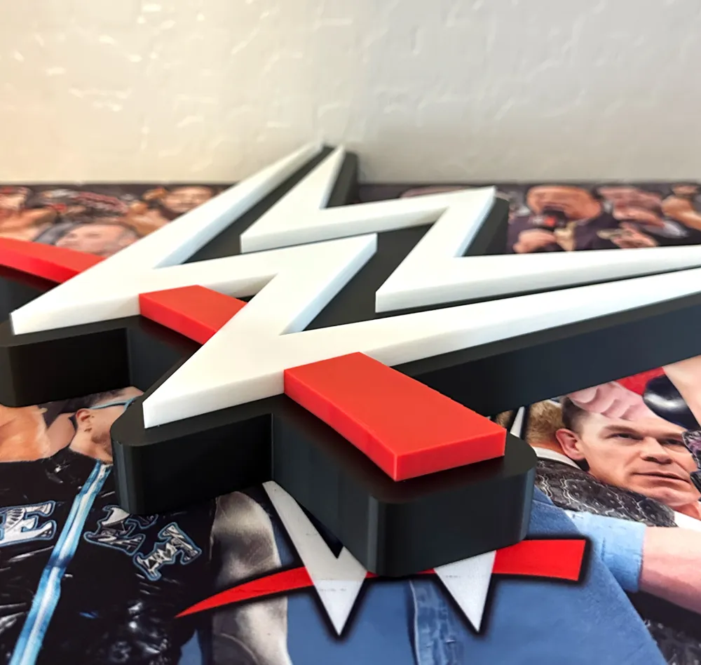 WWE Logo Desk Sign (Freestanding) by Dan Short MakerWorld: Download ...