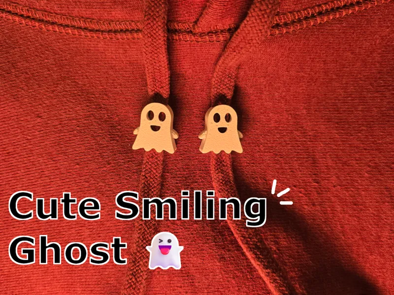 Cute Ghost Hoodie Drawstrings