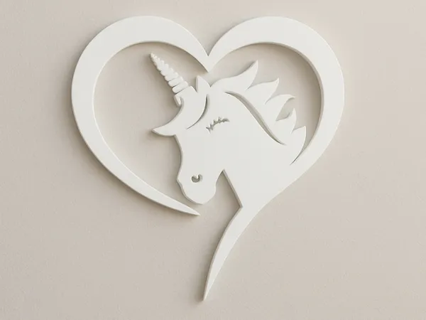 Licorne déco murale