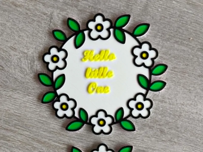 mijlpaalkaartjes baby bloemetjes