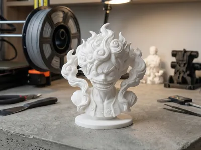Monkey D. Luffy Gear 5 One Piece bust model 8