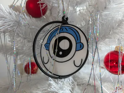 Christmas Bauble - Plankton Face