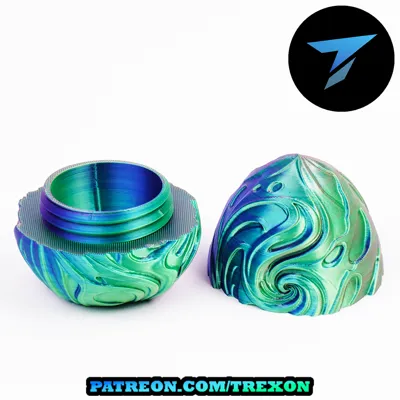 Gravity Distortion Dragon Egg with Twist Lock - Free 3D Print Model ...