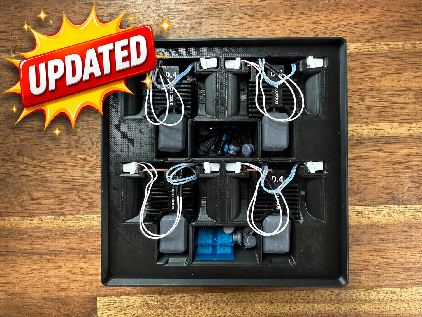 Snapmaker U1 4 Nozzle Gridfinity Case (3×3)