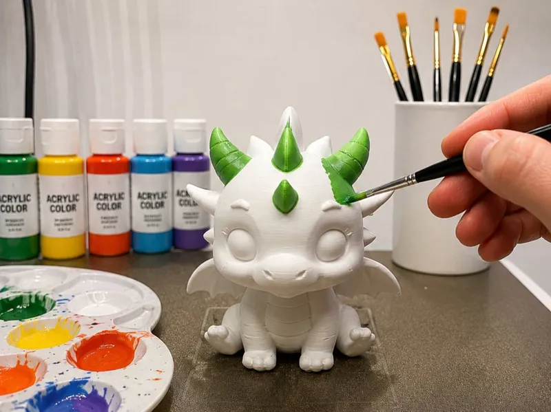 Paint Your Own Cute Dragon!