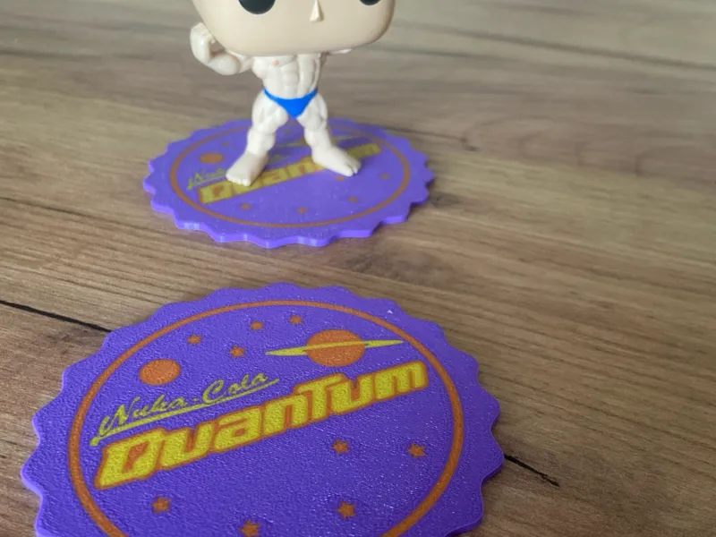 Nuka Cola Quantum Cap Shaped Coaster