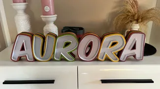 Aurora Namenslampe
