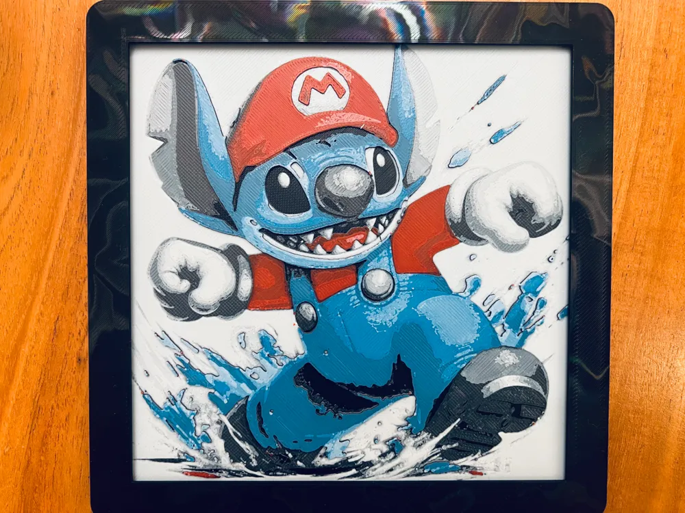 Stitch Dressed as Mario