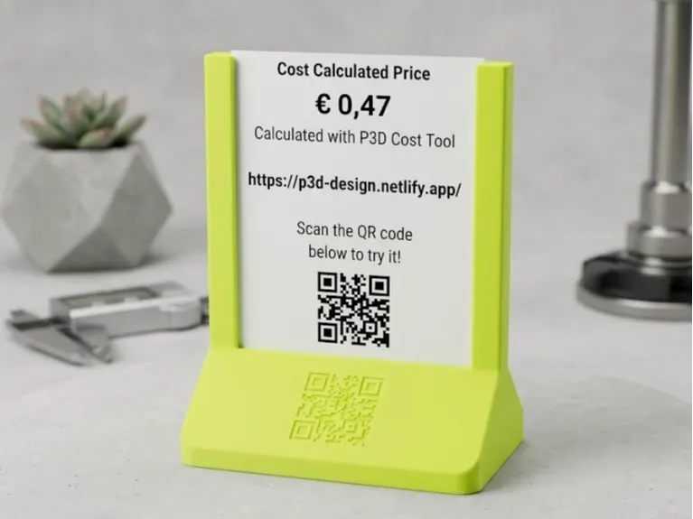 Minimalist Price Tag Stand – Sales Tool